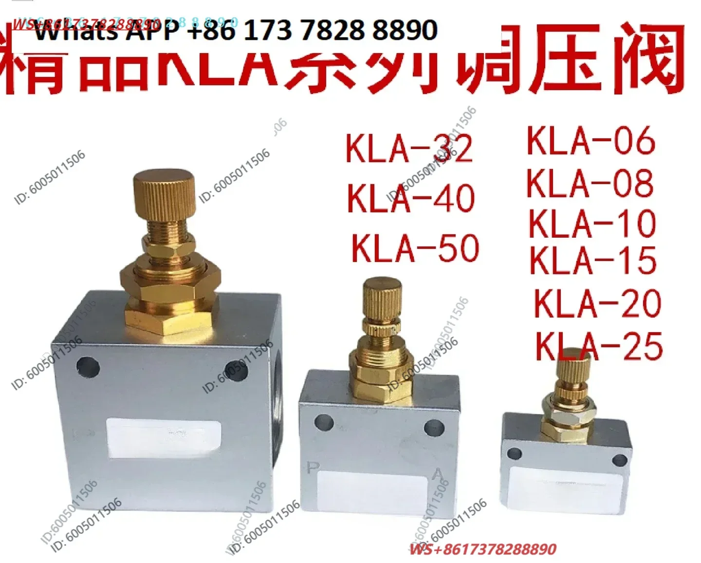 Boutique pneumatic one-way throttle valve KLA-06-08-10 15-20-25 -40-50 flow control valve