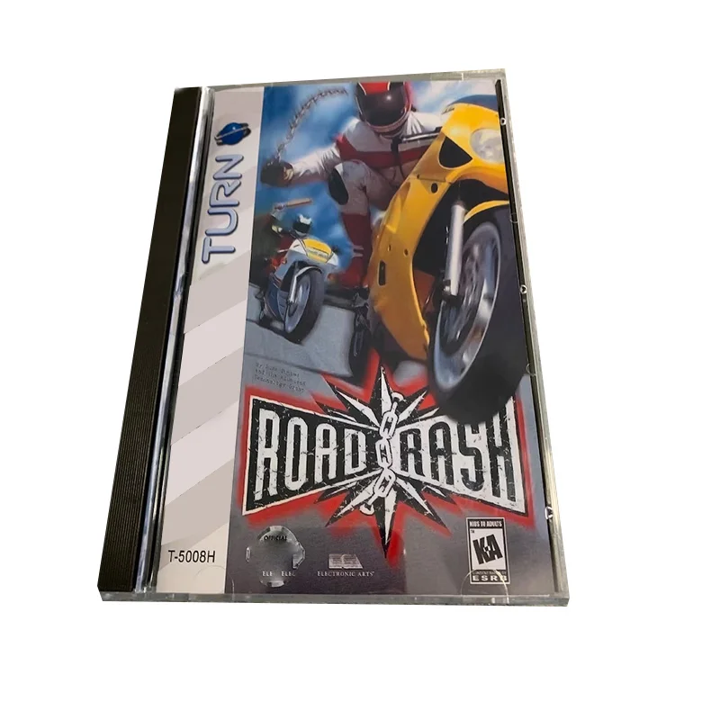 Saturn Copy Disc Game Road Rash With Manual Unlock SS Console Game Optical Drive Retro Video Direct Reading Game