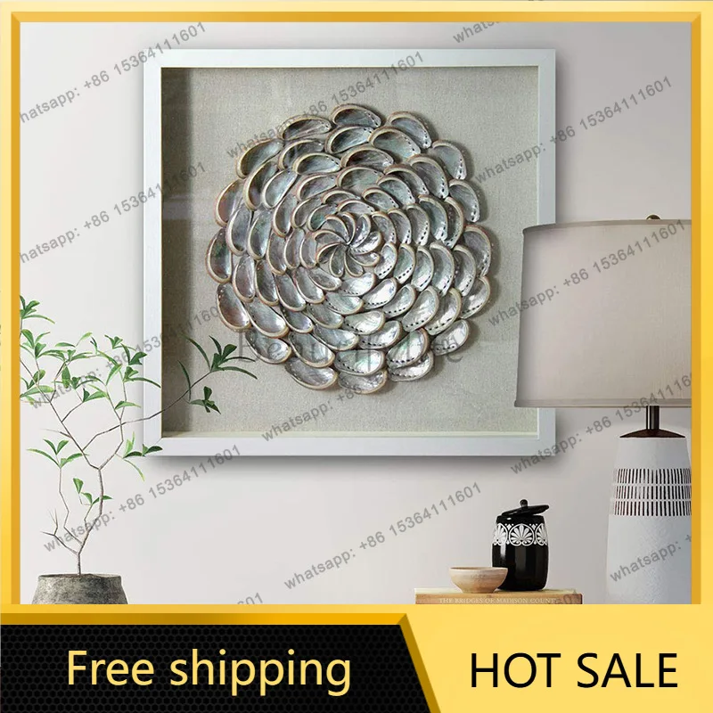 LJY modern simple side cabinet decorative painting light luxury high sense pure handmade
