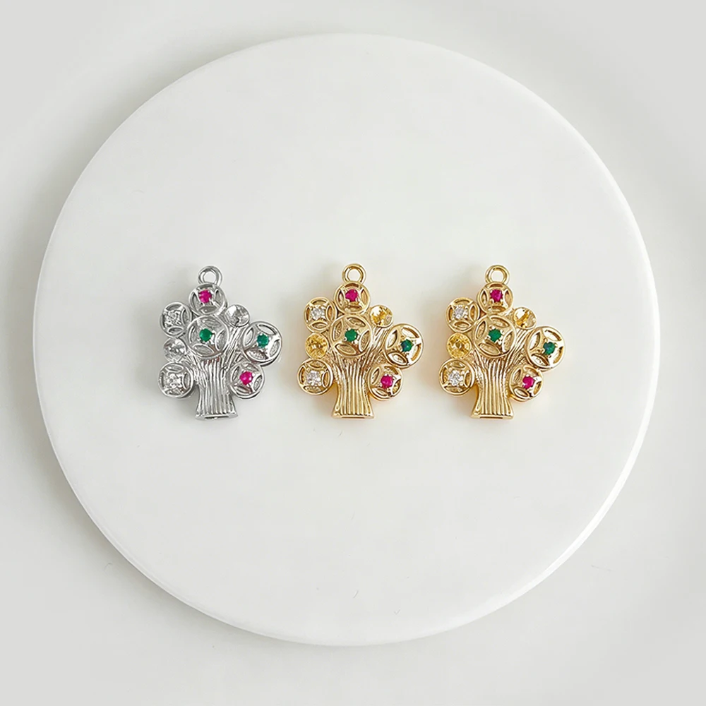 

Cordial Design 30Pcs 16*20MM Jewelry Accessories/Tree Shape/Copper Pendant/Hand Made/Genuine Gold Plating/DIY Charms #196065