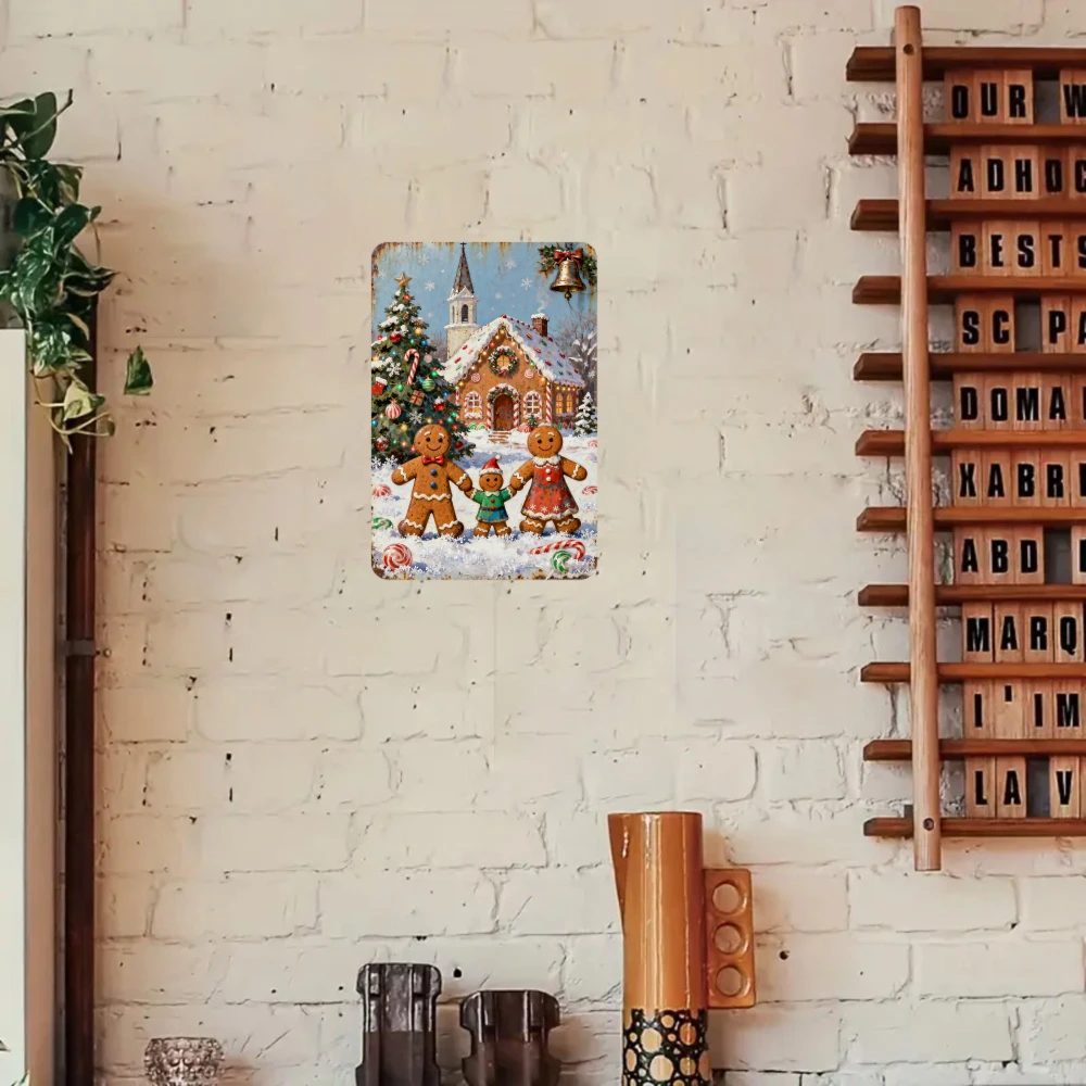 Retro Gothic Metal Sign , 8x12 inches ,Home decoration, Christmas atmosphere, daily gifts, Valentine's Day gift, decoration