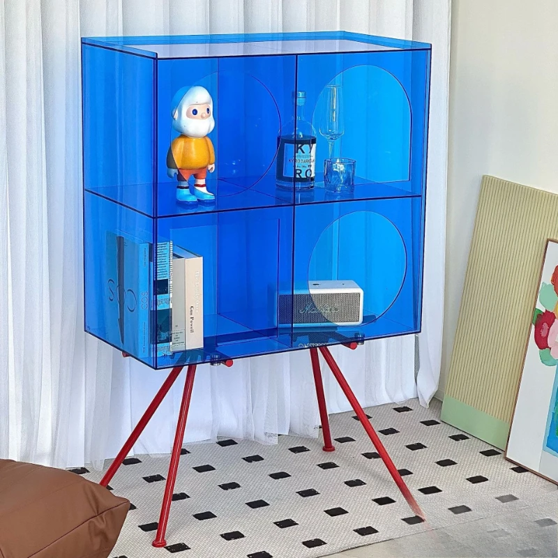 

Acrylic dining side cabinet Modern living room storage cabinet Internet celebrity creative figure display