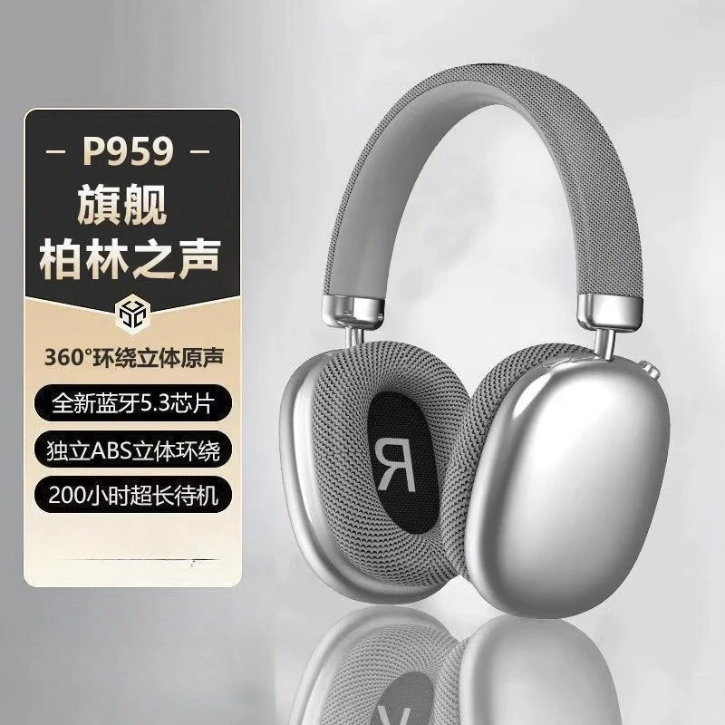 

2025 new head mounted wireless Bluetooth earphones, stereo sound sports noise cancelling music earphones