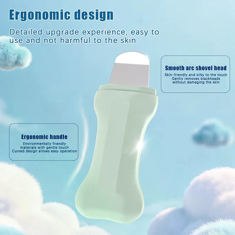 Facial Blackhead Removal Tool Light Thin Face Scraper For Deep Cleansing Face Spatula Nose Whitehead Cleaner Skin Care Beauty To