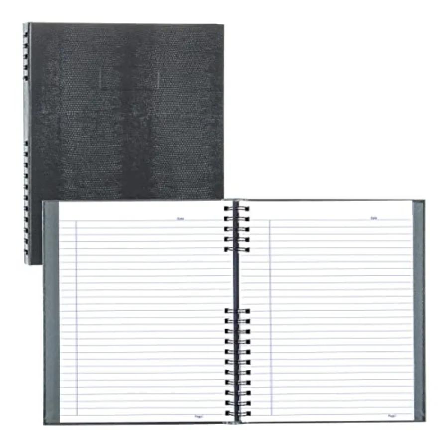 

NotePro™ Executive Notebook, Indexing System, Refillable, Hard Cover, 10.75" x 8.5", 300 Ruled Pages, Gray A10300.GRY