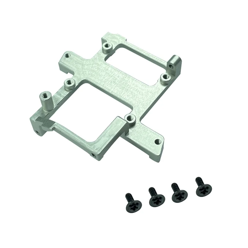 LD-P06 Metal Gearbox Servo Mount Bracket for LDRC LD-P06 LD P06 Unimog 1/12 RC Truck Car Upgrades Parts,Black + Silver