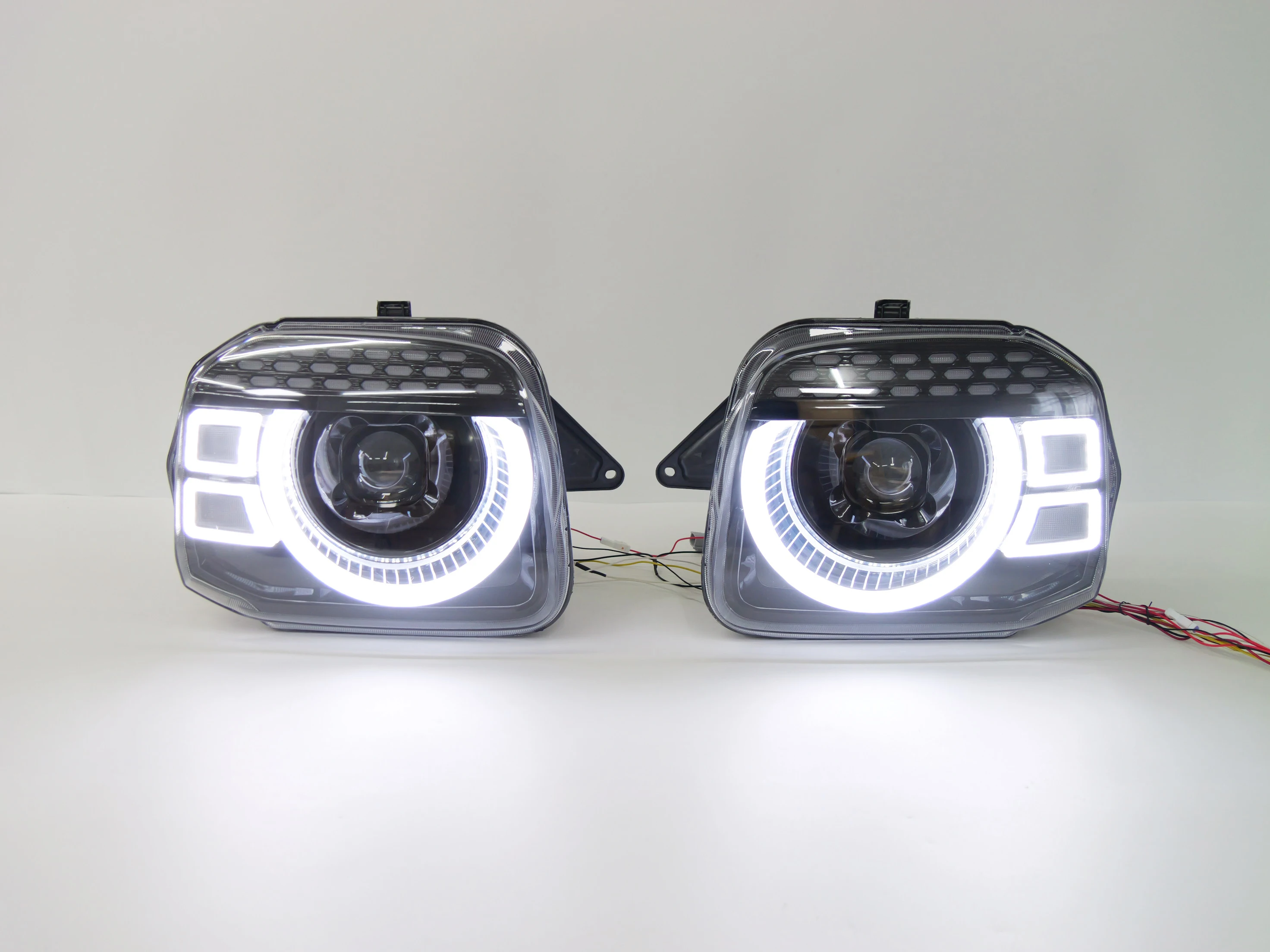 MJ Modernized Led Projector Headlights for Jimny 1998-2017 Jb43 Modified Jb74 Look Front Lamps Dynamic Drl Headlights Assembly