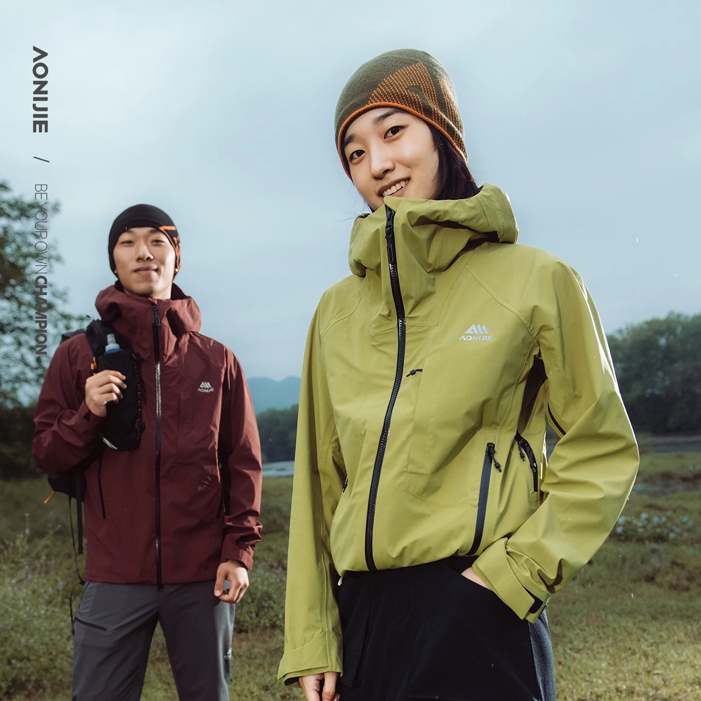 Aonijie Outdoor Hiking Jackets Hard Shell Windproof  Waterproof Fashionable Camping Fishing Sports Versatile Casual Jacket F5249