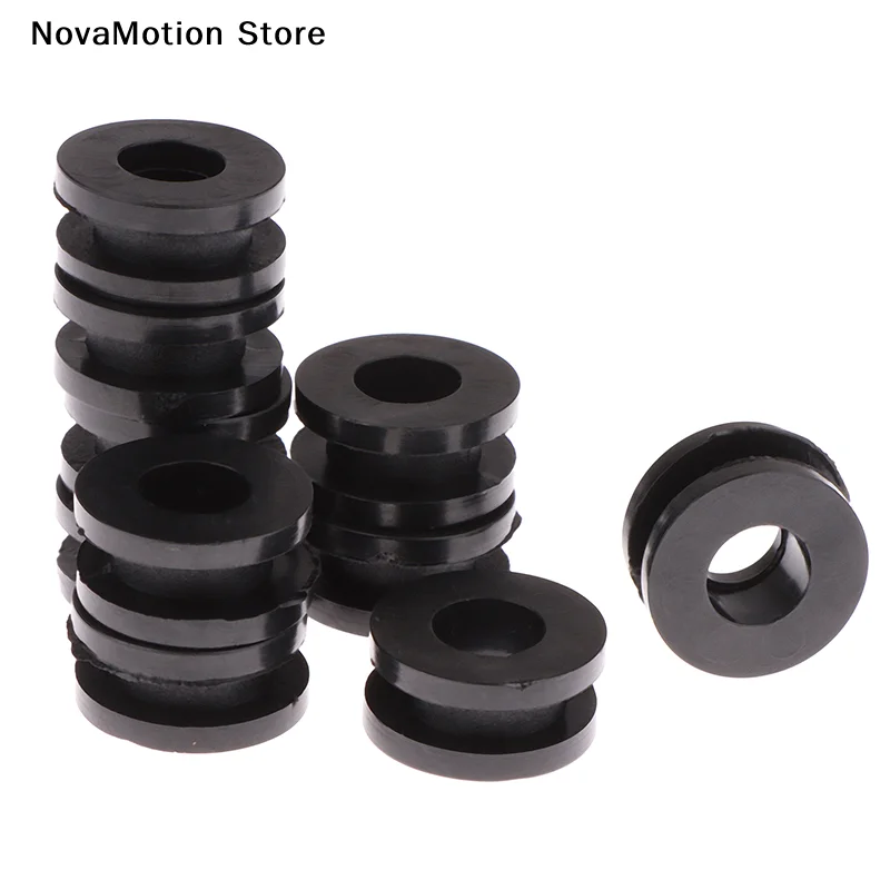 [NM]10Pcs Black Motorcycle Side Cover Rubber Grommets Gasket Fairings For For CBR GSXR ZX YZF[NM]