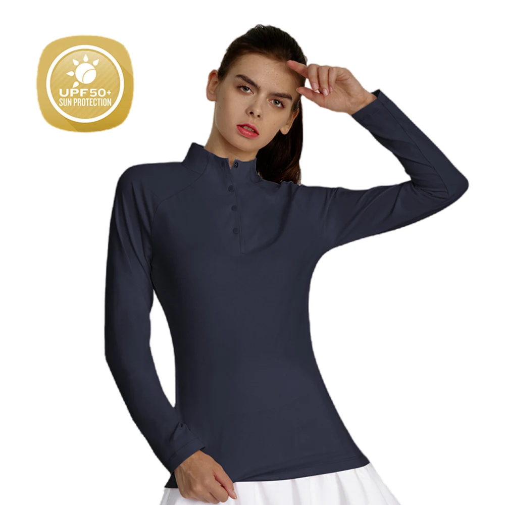 

Long Sleeve T-shirts Sportswear Female Clothing New In Korean Fashion Woman Clothes Golf Wear Women Gym Yoga Tops Sports Shirts