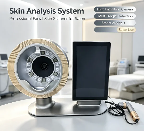 Newest Ai Face Analyzer Device Face Skin Analyzer for Salon Use