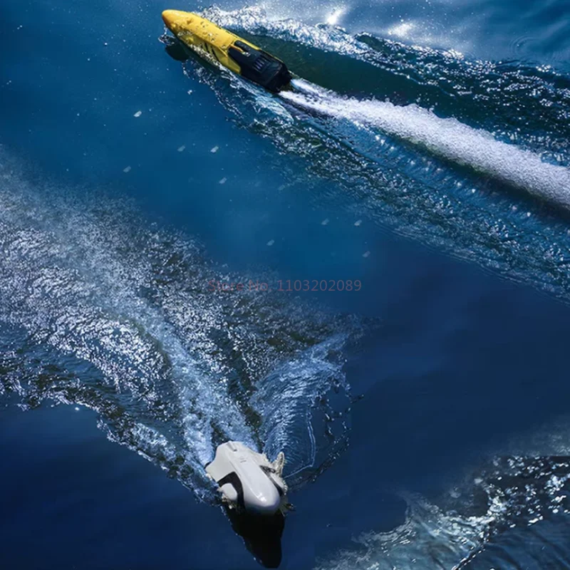 Letnia Nowa Łódź RC Sterowana Pilotem Szybka Motorówka Model Zabawka Wodna Łódź Wiosłowa Podwójna Pompka Wirowy Jet Wyścigowe Zabawki Prezent