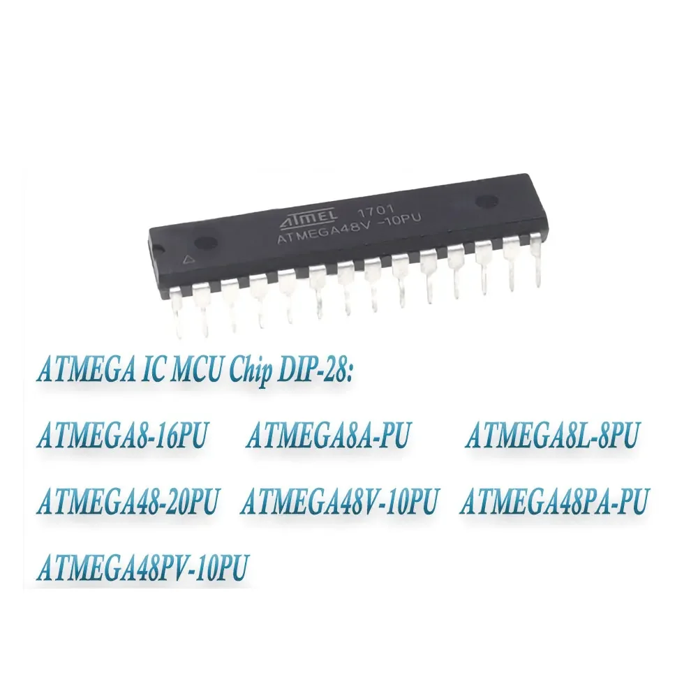 ATMEGA IC MCU Chip DIP-28 ATMEGA48PV-10PU  ATMEGA8-16PU ATMEGA8A-PU ATMEGA8L-8PU ATMEGA48-20PU ATMEGA48V-10PU ATMEGA48PA-PU