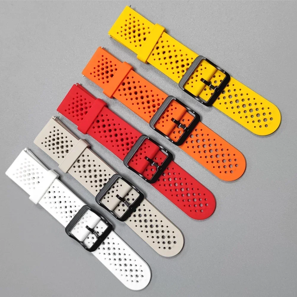 Дышащий ремешок 22 мм для Amazfit BALANCE 2, ремешок для часов Amazfit BALANCE/Bip 6 5/GTR 4 2 2E 3Pro 47 мм, силиконовый спортивный браслет