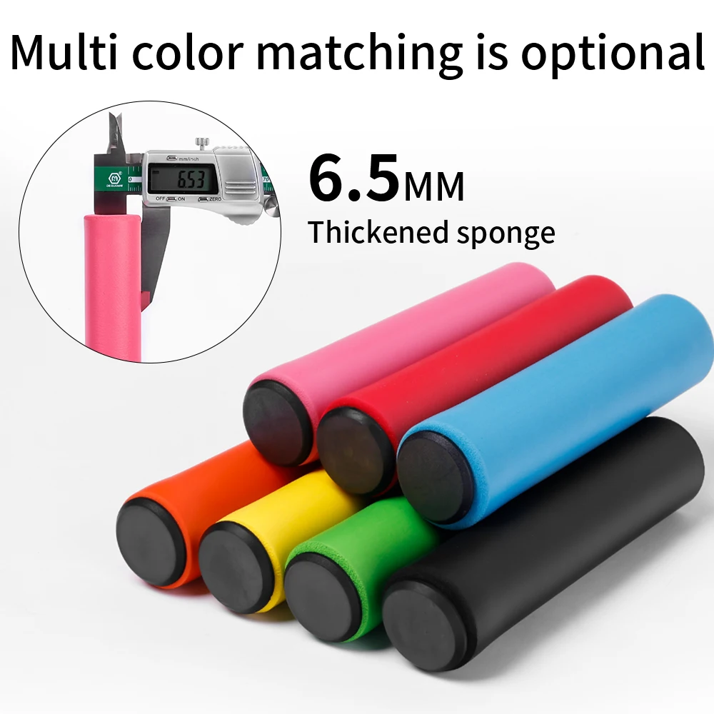 ESLNF Shockproof Thick Sponge MTB Grips Comfortable Soft Silicone Road Bicycle Scooter Handlebar Gripss Bike Parts view 4