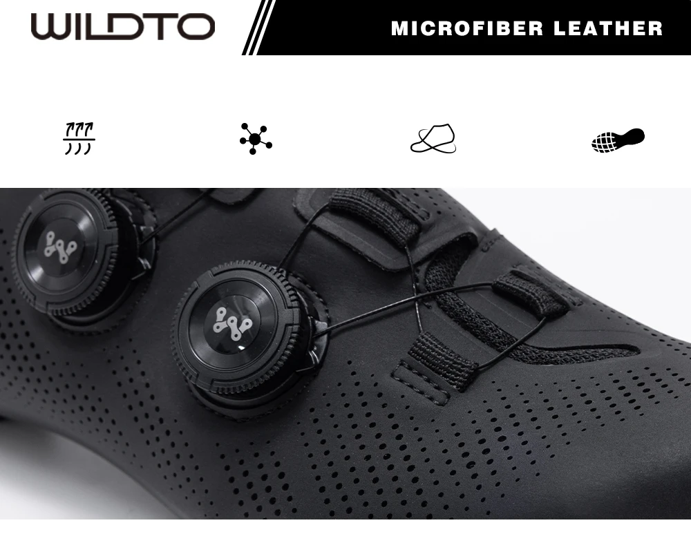 WILDTO Rennradschuhe Herren Fahrradschuhe Flache Sohle Neue Glasfaser- & Nylonsohle Fahrrad-Sneaker Passend für SPD-Pedale Fahrradschuhe – Detail 6