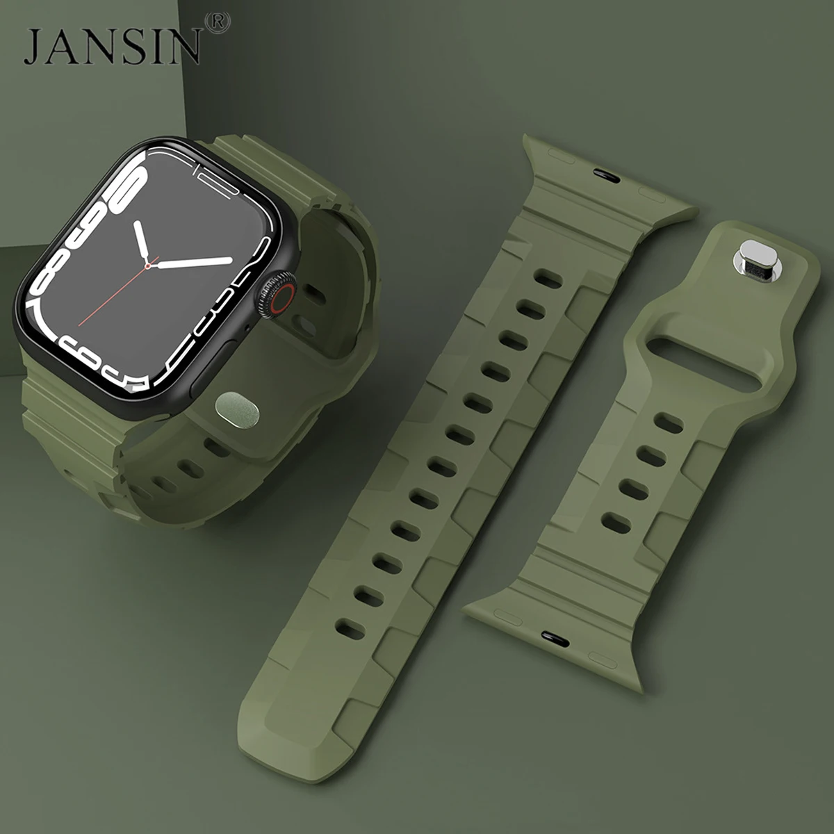 Силиконовый ремешок для Apple Watch Band 46 мм 45 мм 44 мм 42 мм, спортивный браслет для Apple Watch Series 10 9 8 SE 7 6 iWatch Ultra 2 49 мм