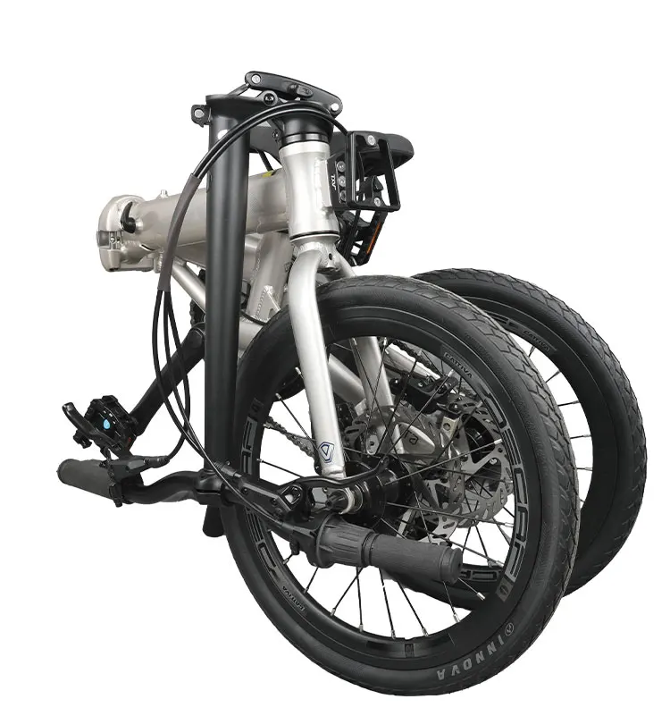 AXI Faltrad-Vordertasche Erhöhter Sockel Aluminiumlegierung Vorderradträger-Adapter Erhöhung für Dahon Brompton Faltrad – Detail 31