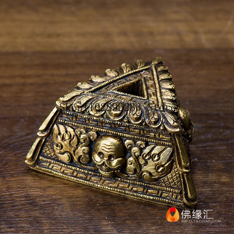 Tibetan Buddhist ritual supplies, home offerings, Nepalese handmade copper, meticulously crafted vajra and vajra base