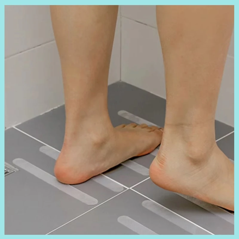 6/12/24pcs Anti Slip Strips Shower Stickers Transparent White Black Non Slip Bath Safety Strips for Bathtub Shower Stairs Floor