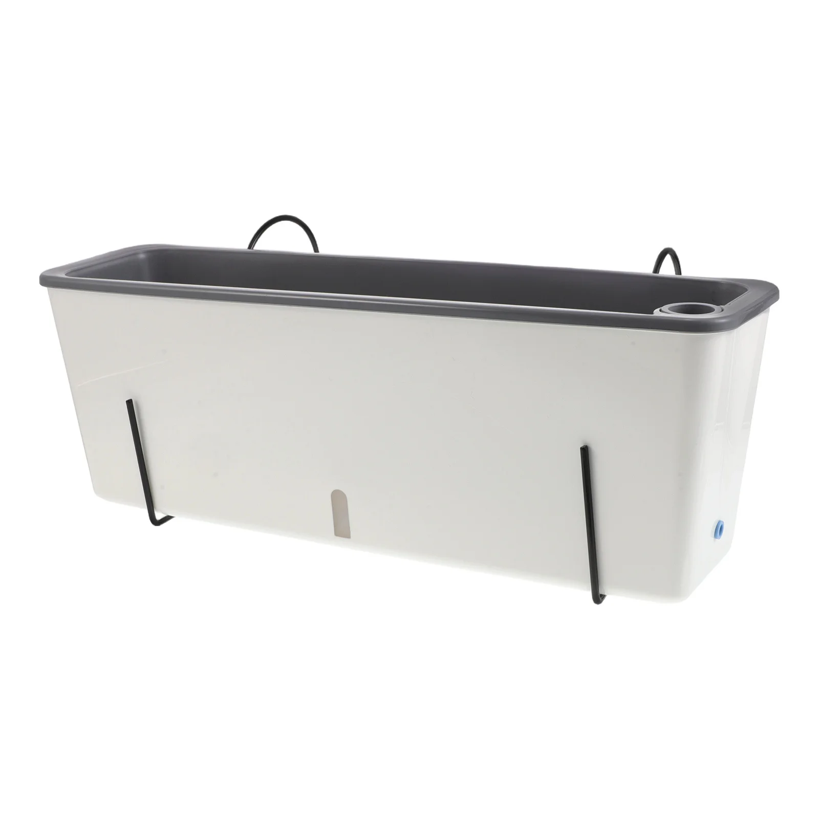 1 مجموعة مستطيلة صندوق زراعة بلاستيكي نافذة حديقة اناء للزهور رف معلق شرفة الخضار عشب صندوق زراعة خزان المياه