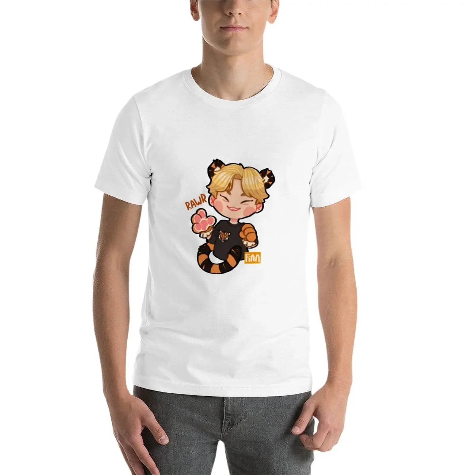 Little Tiger Hoshi-Camiseta con estampado de animales para niños, camisetas negras, camisas de sudor, hombres, nueva