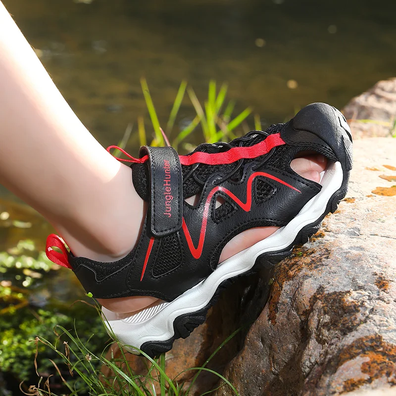 

Детские пляжные сандалии с защитой от случайного прикосновения, нескользящие, для активного отдыха, мягкие, спортивные, модель MQ-8892