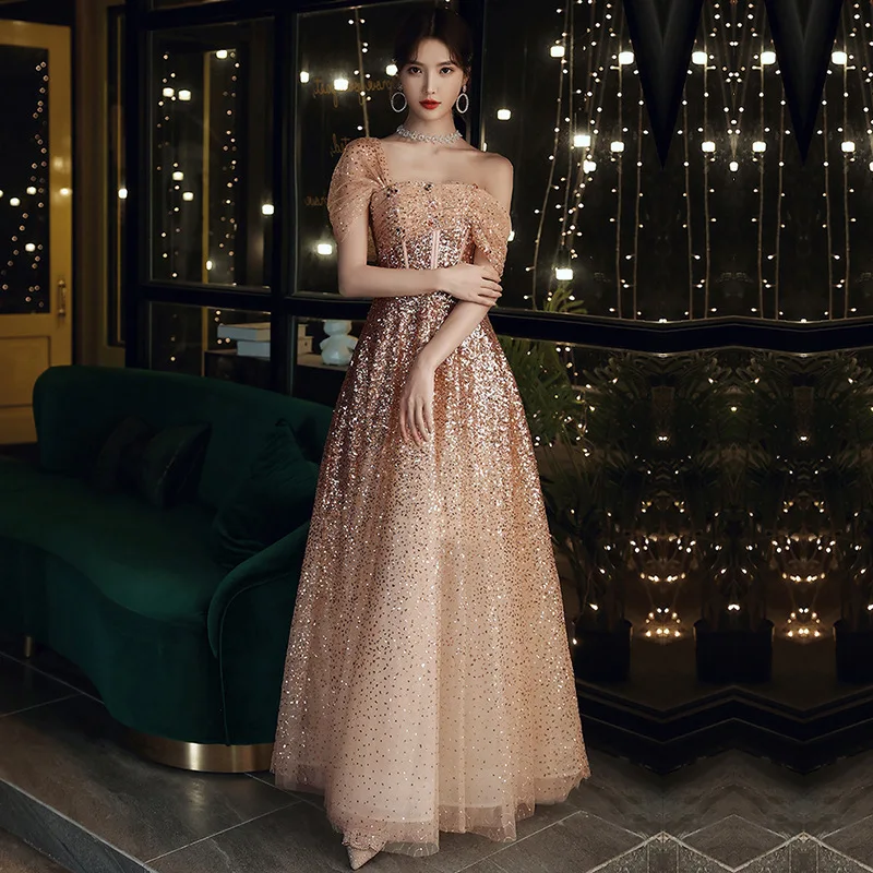 

Evening Dress 2026 New Spring Style Banquet Student Art Exam Fashion Strapless Dress Owner's Annual Meeting Customization