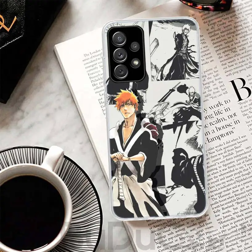 Ichigo Kenpachi Bleach Anime Phone Case For Samsung Galaxy A15 A14 A54 A13 A53 A12 A52S A55 A22 A23 A24 A32 A33 A34 A25 A35 A03S