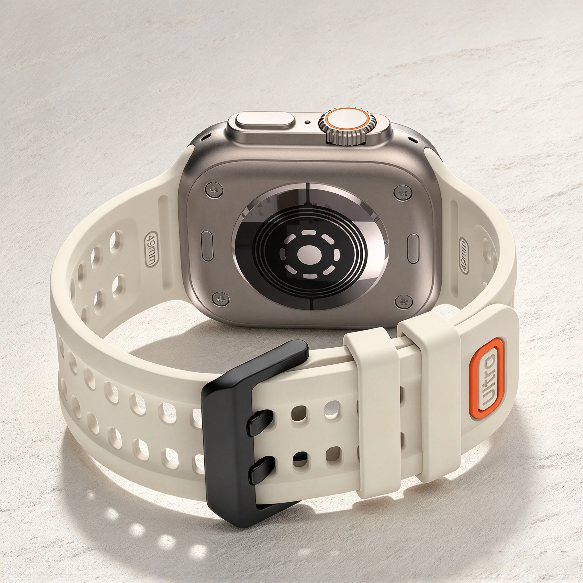 Silicone Strap for Apple Watch Ultra 4 3 2 Bands 49mm 44mm 40mm 46mm Sport Breathable Bracelet Correa iWatch Series 12 11 10 SE