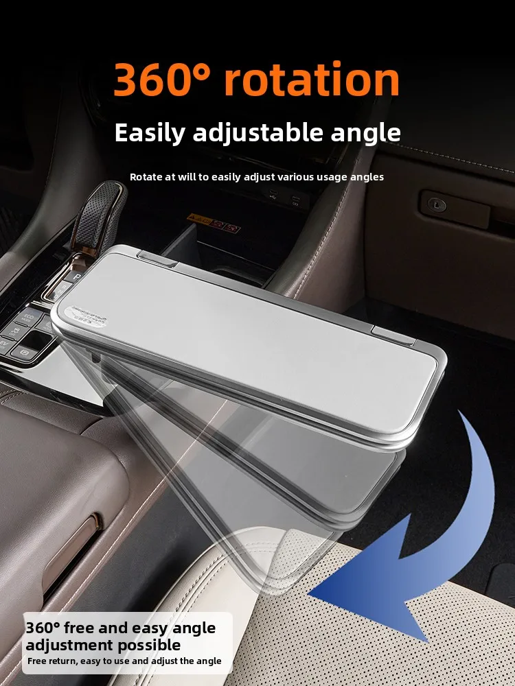 For Toyota Alphard 40 Series 2024 2025 Car Center Console Suspended Foldable Desk Food Business Laptop Table Tray Accessories