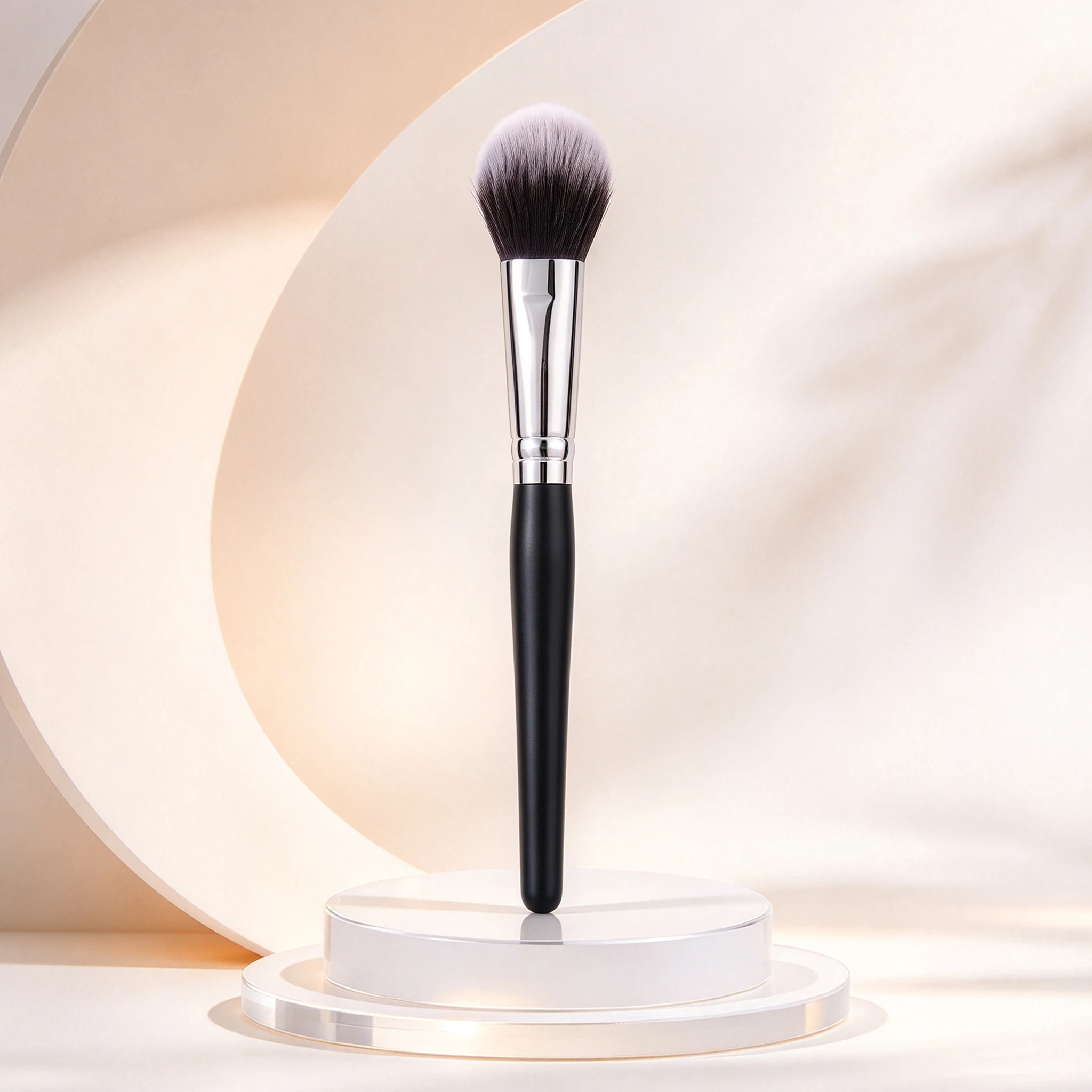 1PCS Blush Brush,Ideal for Loose Powder, Bronzer,Blush,Setting Powder,Professional Face Beauty Tool for Makeup Application