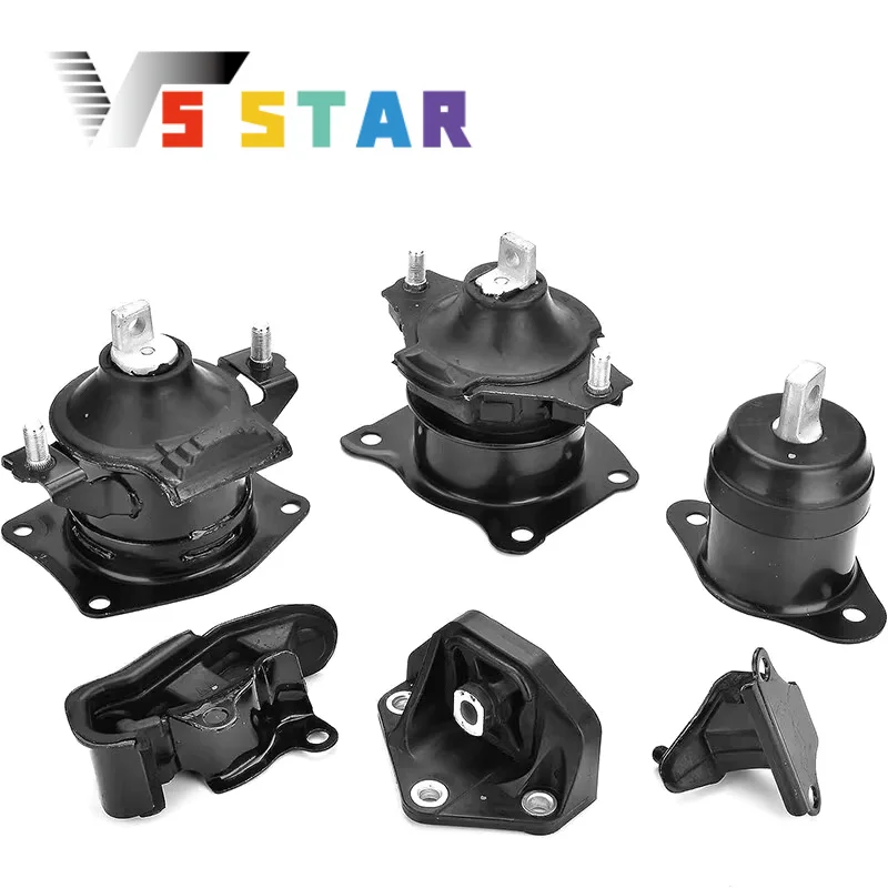 

50850-SDA-A00 50860-SDA-A02 6 шт. высококачественный комплект крепления двигателя и коробки передач для Honda Accord 2.4L 3.0L EM-1042 2003-2007 гг.