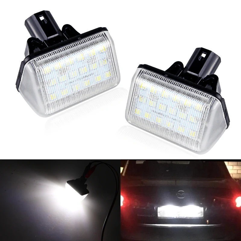 2Pcs Canbus White L… - image