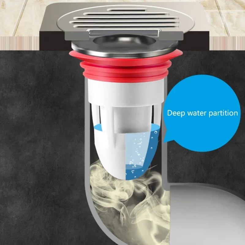 Bagno Doccia Pavimento Filtro Coperchio Tappo Trappola Sifone Lavello Cucina Bagno Filtro scarico acqua Prevenzione