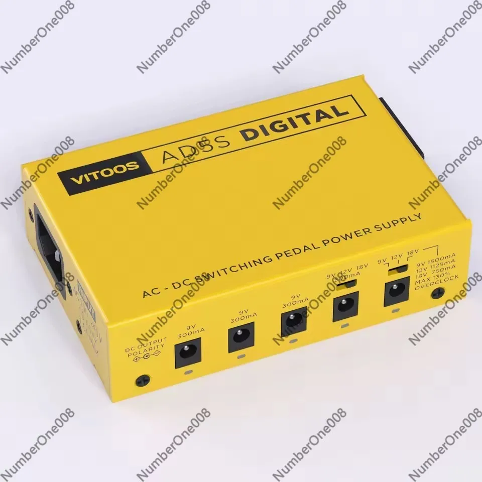 Fully Isolated Effect Pedal Power Supply High Power Guitar Pedals PSU with Ripple Filter Noise Reduction