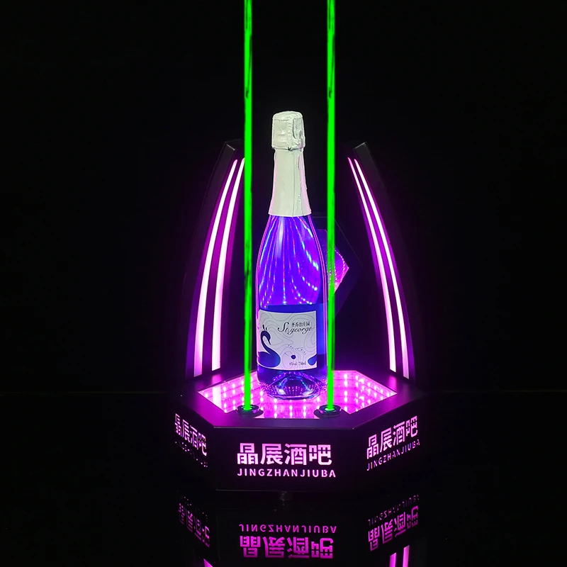 

Laser wine stand high-end nightclub atmospheric customized luminous wine stand suitable for KTV bar and bar