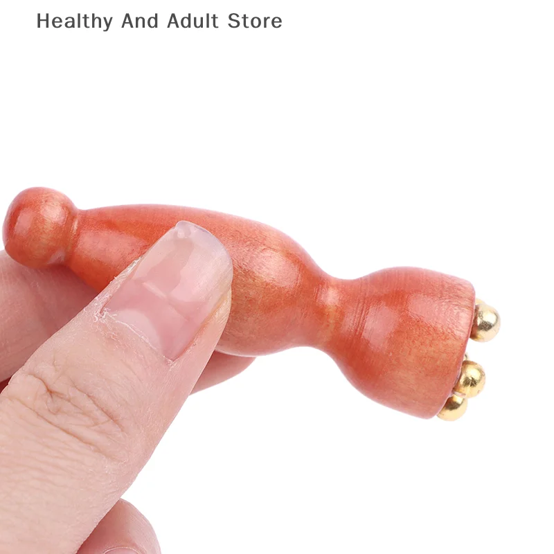 2 قطعة يده لوتس البذور الجمال المهنية سبيكة خشب الورد الوجه غواشا أداة العين الاسترخاء بقعة خطوط الطول تدليك نقطة الوخز