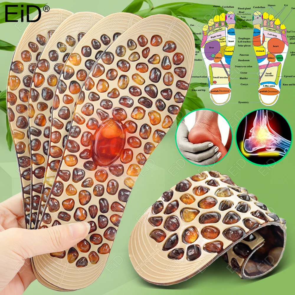 Soft Rubber Cobblestone Therapy Acupressure Pad Feet Massager Slimming Insole For Shoes Unisex Insoles Improve Blood Circulation