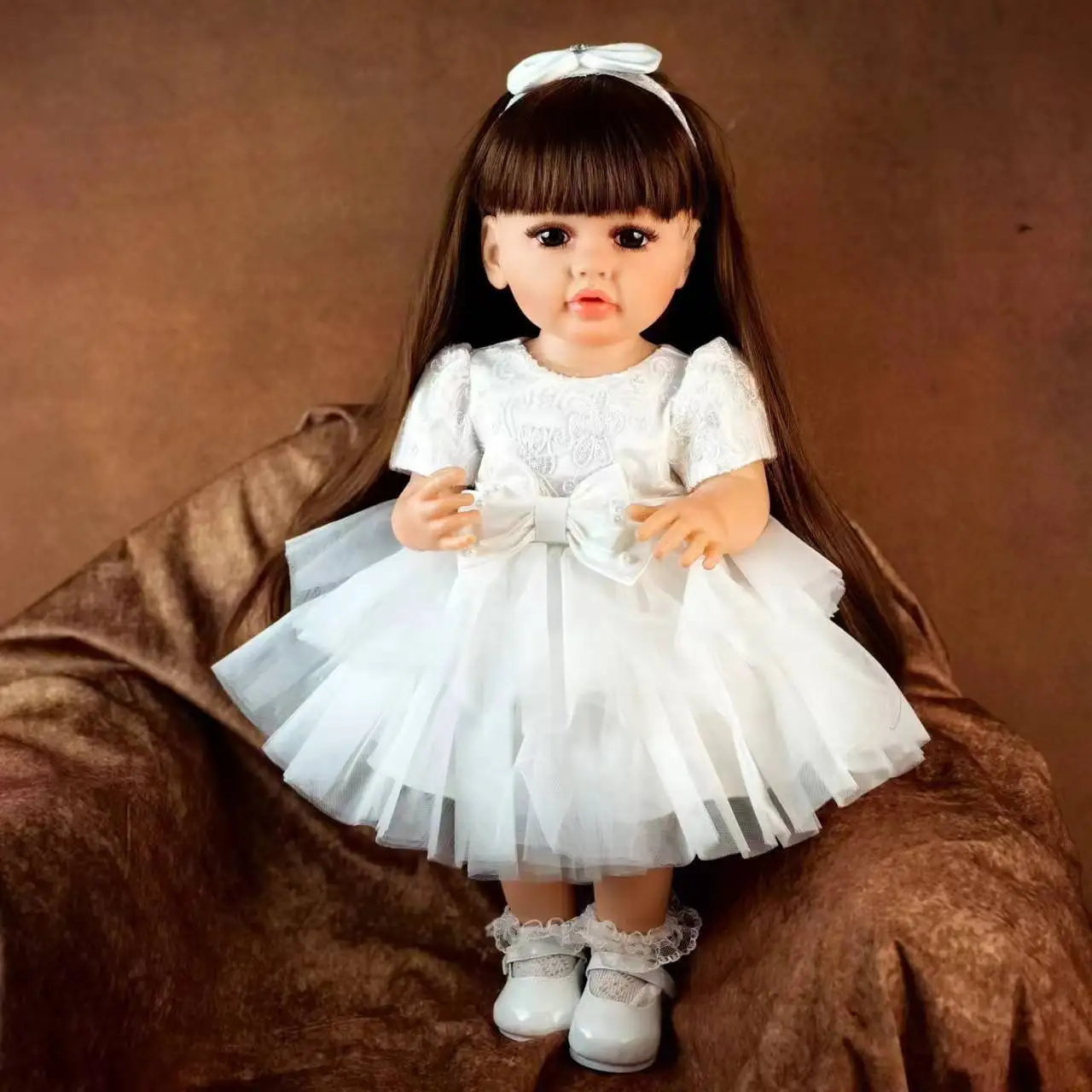 

KEIUMI Cute 22 Inch Reborn Baby Girl Doll 55 cm Toys Realistic Newborn Doll Model Birthday XMAS Easter Gifts For Child