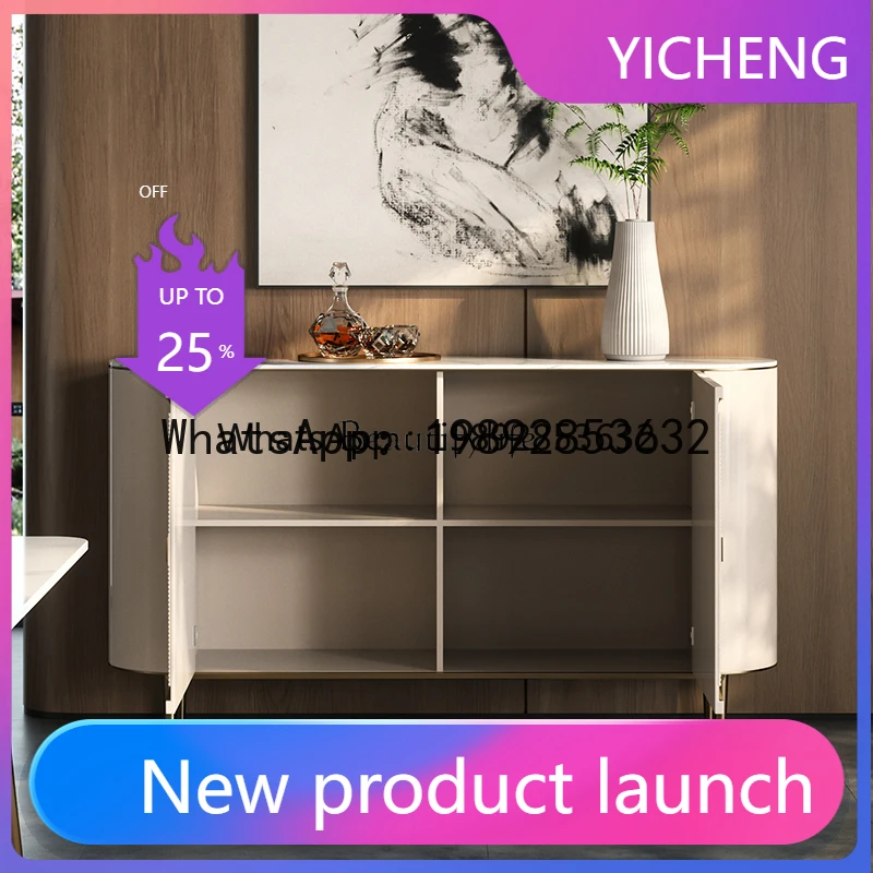 

Italian light luxury entrance cabinet modern simple marble dining side living room entrance partition decorative cabinet