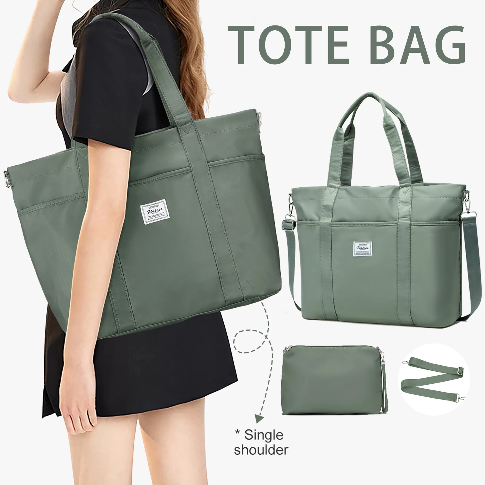 

2pcs New Luxury Women Bag 2024 Large Capacity Classics Handbag Tote Bag Shoulder Bag Purses Fashion Ladies Travel Shopping Bag