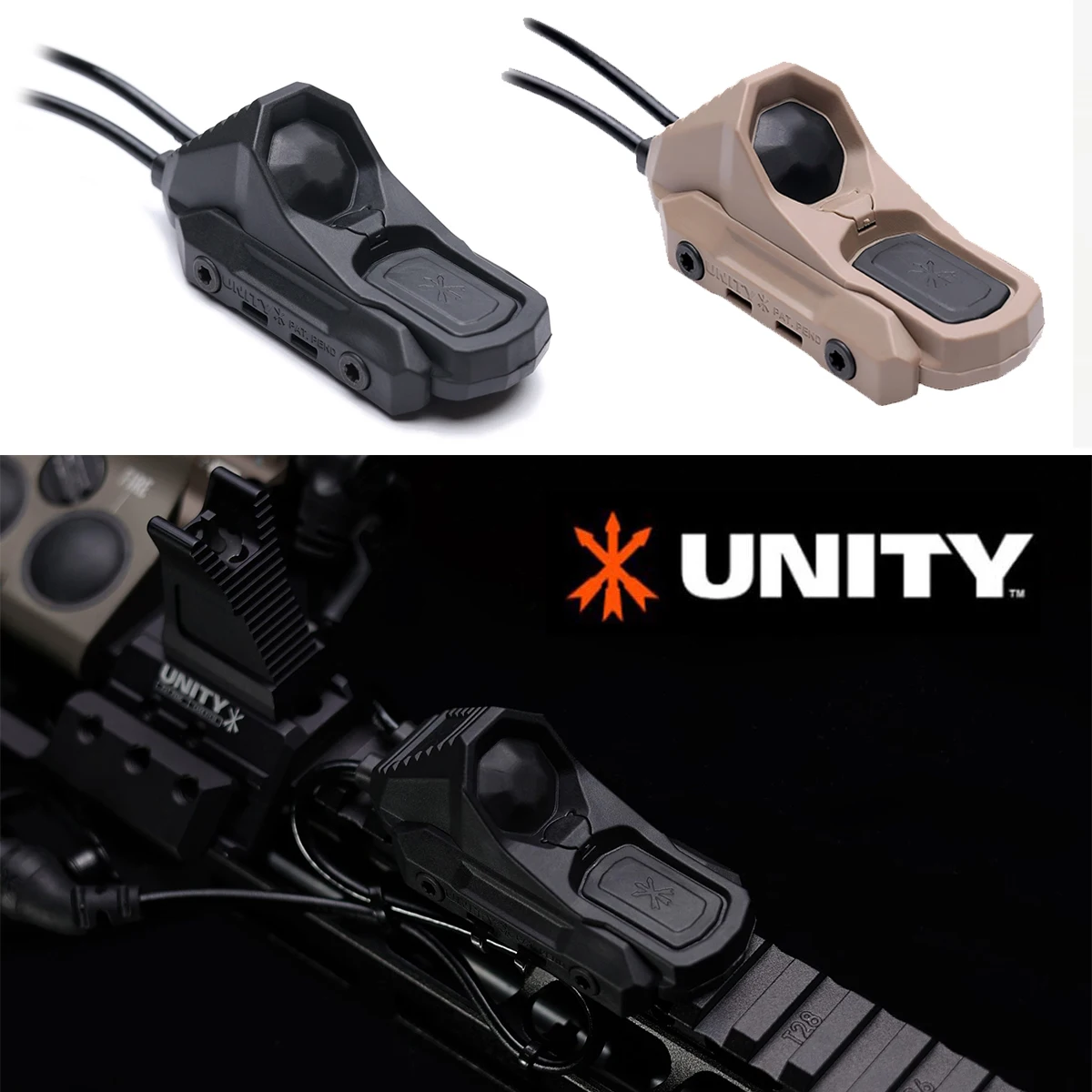UNITY Tactical AXON Switch Remote Dual Function Pressure Switch For SureFire M300 M600 Flashlight PEQ NGAL Laser 2.5 3.5 Crane