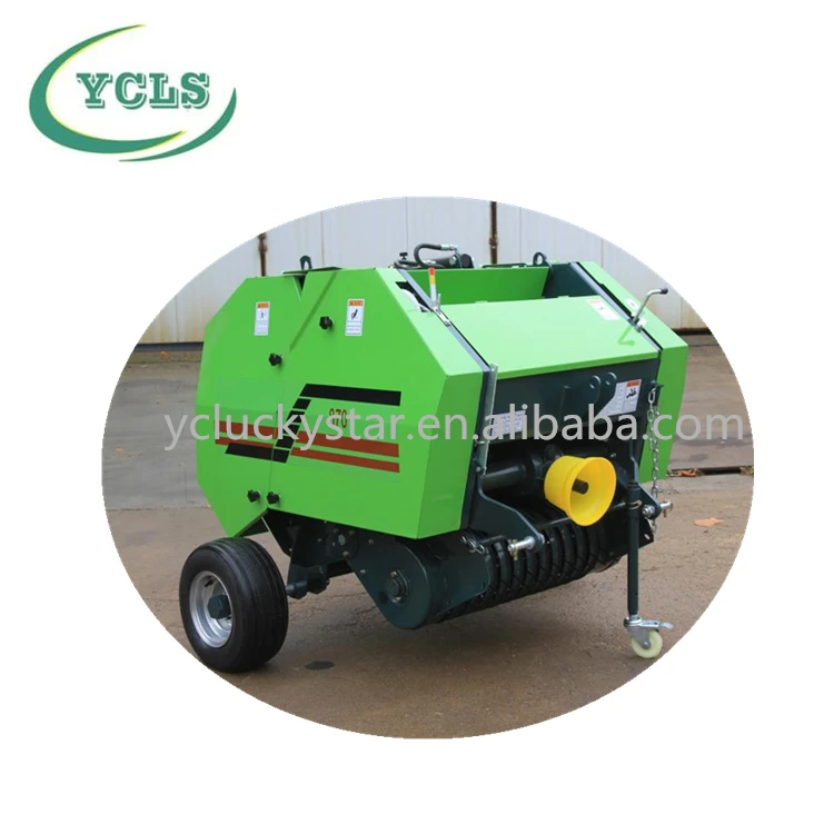 Mini Round Baler Pack the Materials into Cylinder Shape