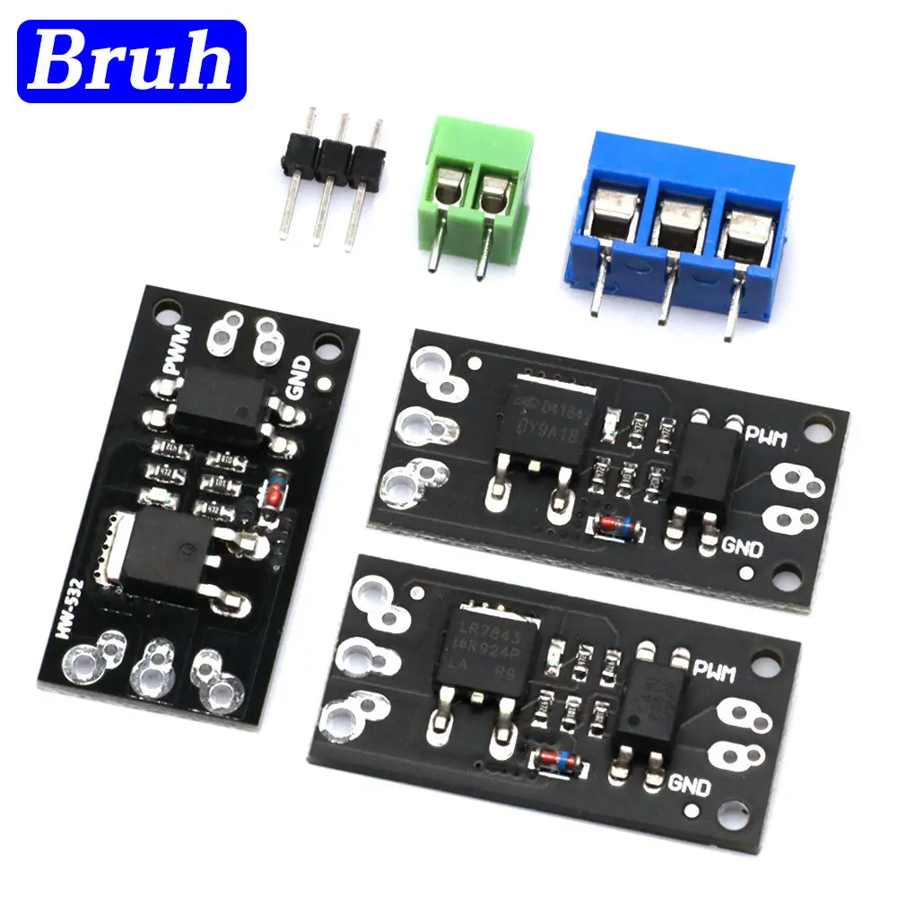 Isolated MOSFET MOS Field Effect Tube Module 3V / 5V FR120N LR7843 D4184 AOD4184 Board Replacement Relay For Arduino and MCU