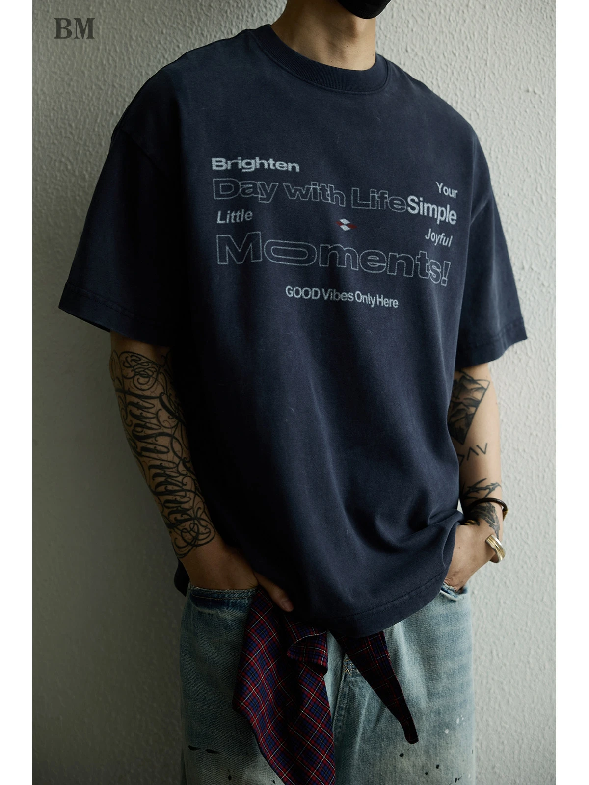 Unisex Summer American Vintage Heavyweight Washed Cotton Graphic Print T Shirt Box Fit Short Sleeve Streetwear Hip Hop Trendy