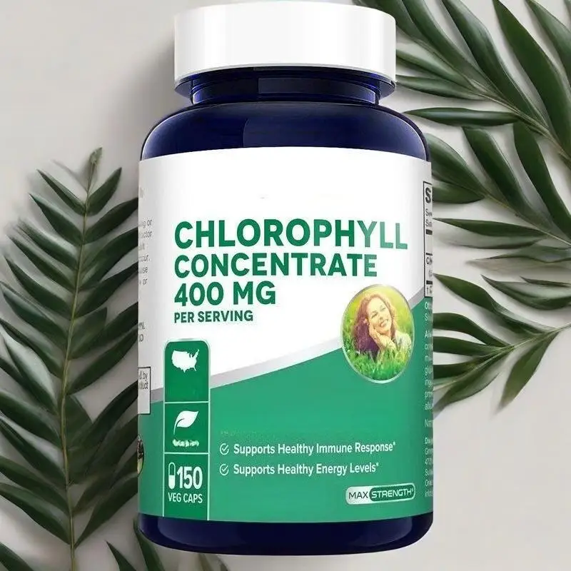 

Капсулы с концентратом хлорофила, 400 мг, 60 капсул, поддержка детоксикации и жизненной силы