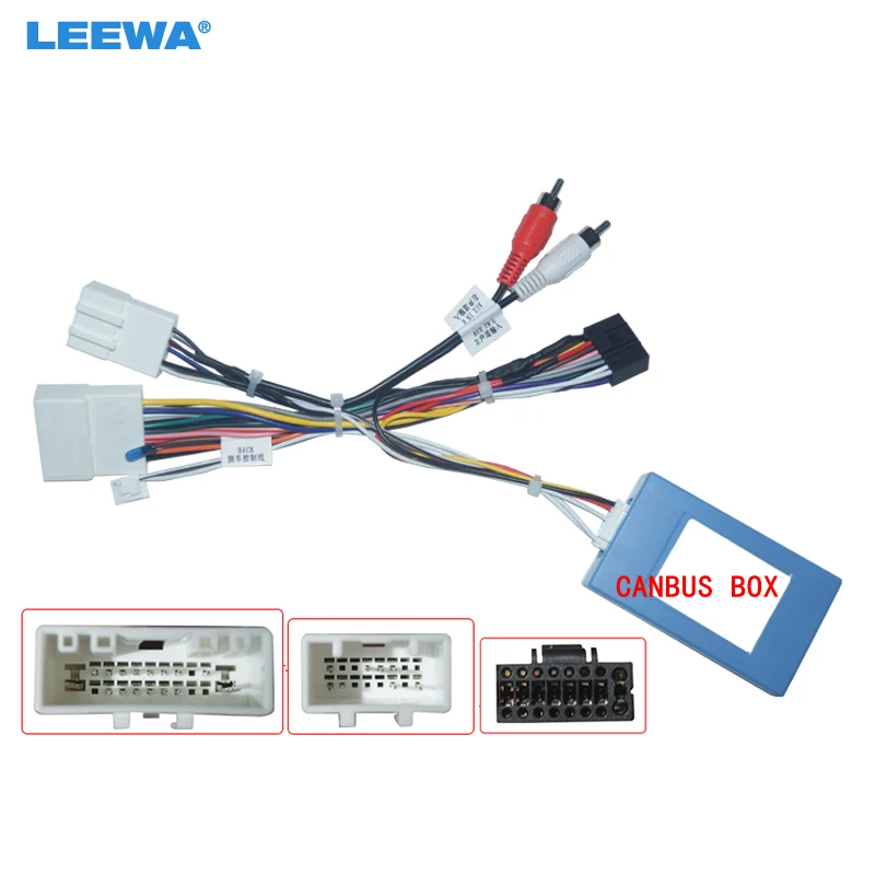 

LEEWA Car Audio Wiring Harness with Canbus Box For Subaru Forester (12-14) Aftermarket 16pin Stereo Installation Wire Adapter