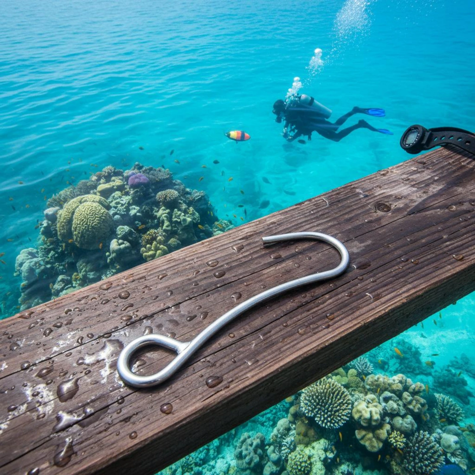 BCD Single Hook Long-Lasting Welded Diving Hook Water Sports Gear Heavy Duty High Strength for Divers view 6