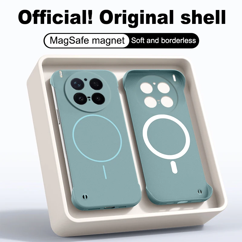 

Matte Bezel-less Skin Feel Thin Magnetic Ring Case For VIVO X300 Pro X200 Ultra Magsafe Frameless Anti-Fingerprint Cover